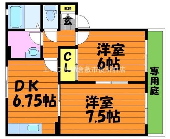 バンビーノ　D棟の物件間取画像